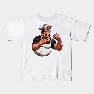 Italian Chef Fighter Kids T-Shirt